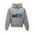 Moncler Grenoble Logo embroidery hoodie Gray