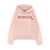 Moncler Logo embroidery hoodie Pink