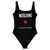 Moschino 'In Love We Trust' one-piece swimsuit Black