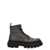 Dolce & Gabbana Jacquard logo combat boots Gray