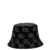 RUSLAN BAGINSKIY Sequin logo bucket hat Black