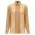 Tom Ford Pleated plastron shirt Beige