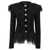 Balmain 'Glittered Fringed' short jacket Black