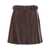 Chloe Leather mini skirt Brown