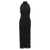 A.W.A.K.E. MODE 'Multi Rectangle Halterneck Midi' dress Black