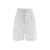 KITON Embroidered linen bermuda shorts White