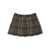 DOUUOD Check pleated skirt Multicolor