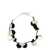 PANCONESI 'Vacanza Pearl' bracelet White/Black