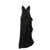 Alessandra Rich Crystal silk dress Black