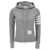 Thom Browne logo hoodie Gray