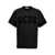 GCDS Velvet logo T-shirt Black
