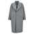 Dolce & Gabbana Single-breasted wool coat Gray