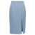 Marni Check longuette skirt Light Blue