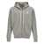 AUTRY Logo embroidery hoodie Gray