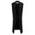 Jil Sander Two-material long vest Black