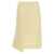 Jil Sander Satin skirt with side slit Yellow
