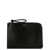 Jil Sander Logo leather clutch Black