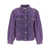 Ganni Overdyed Bleach jacket Purple