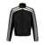 Moschino Leather jacket with contrasting bands Black