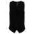 NORMA KAMALI Stretch fabric vest Black