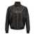 Tom Ford Grainy leather bomber jacket Black