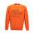 MAISON KITSUNÉ Logo print sweatshirt Orange