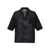 Brunello Cucinelli Openwork fabric polo shirt Black