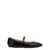 Moschino Logo leather ballet flats Black