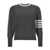 Thom Browne 'Placed Baby Cable' sweater Gray