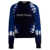 WALES BONNER Logo embroidery tie dye sweatshirt Blue