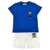 MOSCHINO BABY T-shirt + logo embroidery shorts Blue