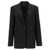 HELMUT LANG Wool single breast blazer jacket Black