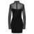 NENSI DOJAKA 'Fitted Semisheer' dress Black
