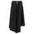 Off-White Pleated midi skirt Black
