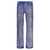 PURPLE 'Silver foil flare' jeans Blue
