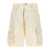 PURPLE 'High Shine Cargo' bermuda shorts White
