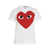 Comme des Garçons 'Red Heart' t-shirt White