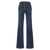 Elisabetta Franchi Maxi zip jeans Blue