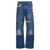 Marni Embroidery jeans and patches Blue