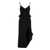 DAVID KOMA 'Crossbody & Open Leg Ruffle Detail' dress Black