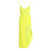 DAVID KOMA 'Crossbody & Open Leg Ruffle Detail' dress Yellow