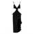 DAVID KOMA 'Crossbody & Open Leg Ruffle' dress Black