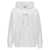 Lanvin Logo embroidery hoodie White