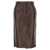 Lanvin Leather skirt Brown