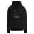Maison Margiela Logo embroidery hoodie Black