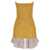 DSQUARED2 Striped corset dress Yellow