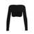 DSQUARED2 Ribbed cropped sweater Black