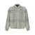Stampd 'Plaid Cropped Sherpa Buttondown' jacket Gray