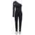 DAVID KOMA Scuba cut out one-length bodysuit Black