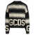 GCDS 'GCDS Low Band Degradè' sweater White/Black